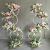 Set 2 Road Lead Wedding Arch Backdrop Stand Wreath Hoop Flower Decor Lawn Door