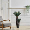 90cm Artificial Cycas Palm Plant in Pot Realistic Fake Tropical Tree Home Office