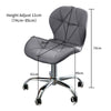 Faux Leather Computer Desk Office Chair Lift Swivel Small Adjustable Chrome Legs