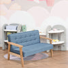 Kids Sofa Armchair Wooden Frame Cushioned 1-2 Seater Boys Girls Bedroom Playroom