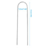 100PCS Metal U Shaped Turf Pin Ground Staple’s Garden Tent Securing Pegs UK