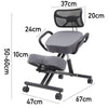 Ergonomic Orthopaedic Posture Kneeling Chair Stool Frame Seat Health Care Office