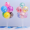 2x 7 In 1 Plastic Balloon Base Table Support Holder Cup Stick Stand Party Decor