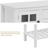 Console Table With Shelf Drawers Sofa Table Hallway Living Room Furniture White