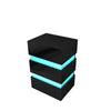 High Gloss 3 Drawers RGB LED Light Bedside Table Nightstand Cabinet Nightstand
