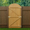 Durable Garden Wooden Gate Pedestrian Gate Pine Wood Gate 152/183cm Height