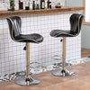 1/2/4/6x Bar Stools Gas Lift Swivel Faux Leather Kitchen Breakfast Counter Salon