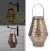 Waterproof Solar Lamp Retro Hollow Lantern Light Outdoor Hanging Landscape Light