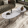 2 Nest Coffee Table Marble Accent Cocktail Side Desk Living Room Balcony Office