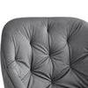 2 x Rotatable Dining Chairs Padded Velvet Seat Metal Legs Swivel Kitchen Modern