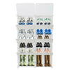 7-Tier Portable 28 Pair Shoe Rack Organizer 14 Grids Tower Shelf Storage Cabinet