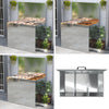 LARGE GALVANISED FEED BIN 1/2/3 COMPARTMENTS. HORSE,CHICKEN ,FEED ,GRAIN 112.5CM