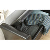 Window Ottoman Storage Blanket Box Bench Stool Chest Trunk Seat Chair Pu Black