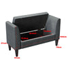 Velvet Fabric Storage Ottoman Bench Toy Bedding Organized Box Window Seat Chair