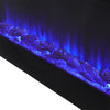 Wall Mounted/Insert Electric Fireplace 12 LED Flame Effect Fire Burner 36-60inch