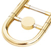 B Flat Tenor Slide Trombone Brass w/Gloves Portable Brass Musical Instrument