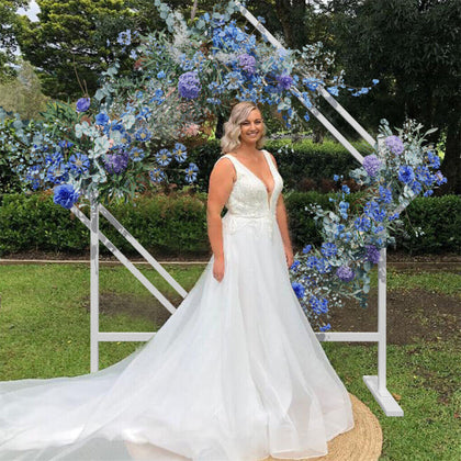 Large Wedding Arch Outdoor Garden Patio Pergola Bridal Party Backdrop Stand 2M