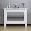 Mondeer White Radiator Cover Wall Cabinet MDF Grill Shelf Horizontal Slats M