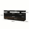 Modern TV Stand High Gloss Unit Cabinet With RGB LED Light 2 Doors & 3 Drawers