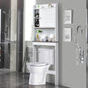 Over-The-Toilet Storage Cabinet 4-Tier Washing Machine Rack W/Adjustable Shelves