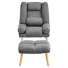 Orthopedic Recliner Armchair Fireside Relax Sleeper Sofa Chair and Footstool Set