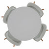 Quattro White Dining Table & 4 White Chairs
