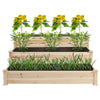 3-Tier Corner Raised Elevated Garden Planter Bed Box Kit Vegetable Flower Outdoo