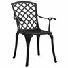 3 Piece Bistro Set Cast Aluminium Black E3H4