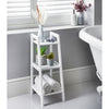 Stylish 3 Tier Ladder Shelves Perfect Space Saving Storage Solution - White