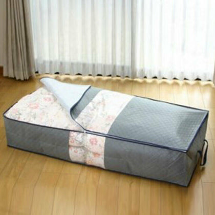 Under Bed Storage Duvet Pillow Clothes Bedding Organiser Bag Zip Box Useful