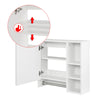Bathroom Wall Mounted Cabinet Mirror Cupboard Unit with Storage Shelves White