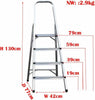Folding 2 3 4 Step Ladder Safety Non Slip Mat Tread Foldable Kitchen Home DIY