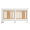 White Radiator Cover Traditional MDF Wood Shelf Cabinet Grill 152*82 cm Modern