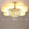 LED Crystal Ceiling Light Chandelier Lamp Kitchen Bed Modern Living Room Lights