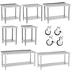 Stainless Steel Commercial Catering Table Work Bench Kitchen Worktop 2 3 4 5 6FT