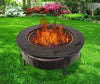 LEVEL 32'' Outdoor Garden BBQ Fire Pit Large Firepit Brazier Round Stove Heater