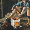 SYST Portable Outdoor Stove Camping Cooking Picnic BBQ Steel Wood Burner Cooker
