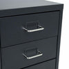 4-Drawer Metal Filing Cabinet Under Desk Office Storage Cupboard with Wheels