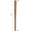 4x Oak Wooden Cone Furniture Legs Feet for Sofa Chair Table Stool Cabinet 5Color