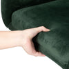 Adjustable Swivel Bar Stool Fabric Dining Chair Dressing Stool Tub Seat Green