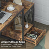 Tribesigns Computer Desk with Drawer and Storage Shelves 59"L Rustic Brown Table