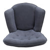 Fabric Armchair Buttoned Wing Back Single Sofa Chair Wooden Legs Lounge Recliner