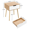 Bedside Table Nightstand Side Table Bedside Cabinet Storage Unit with Drawers