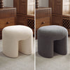 Footstool Foot Rest Small Seat Foot Rest Chair Grey/White Home Office with Legs