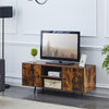 Industrial TV Unit TV Stand Cabinet With Shelf Metal Frame Living Room Wood