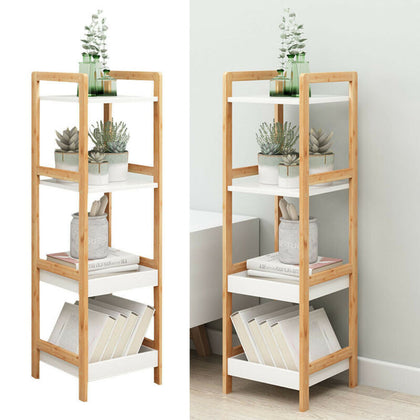 3/4 Tier Plant Pots Ladder Shelf Storage Unit Display Stand Bathroom Rack