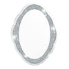 Elegant Artistic Decorative Wall Mirror Curve Silver Jewelled Diamante Mirror