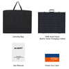100W Foldable Tempered Glass Solar Panel with Solar Charging Cable Carrying Bag