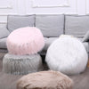 Round Fluffy Pouffe Beanbag Inflatable Foot Stool Footrest Kids Seat Home Decor