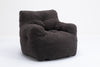 Upholstered Soft Fabric Tufed Bean Bag Foam Memory Resilience Sponge Chair NS